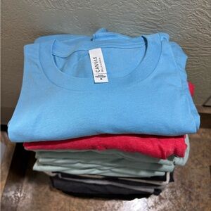 Bella Canvas Short Sleeve shirts (medium) bundle of 13